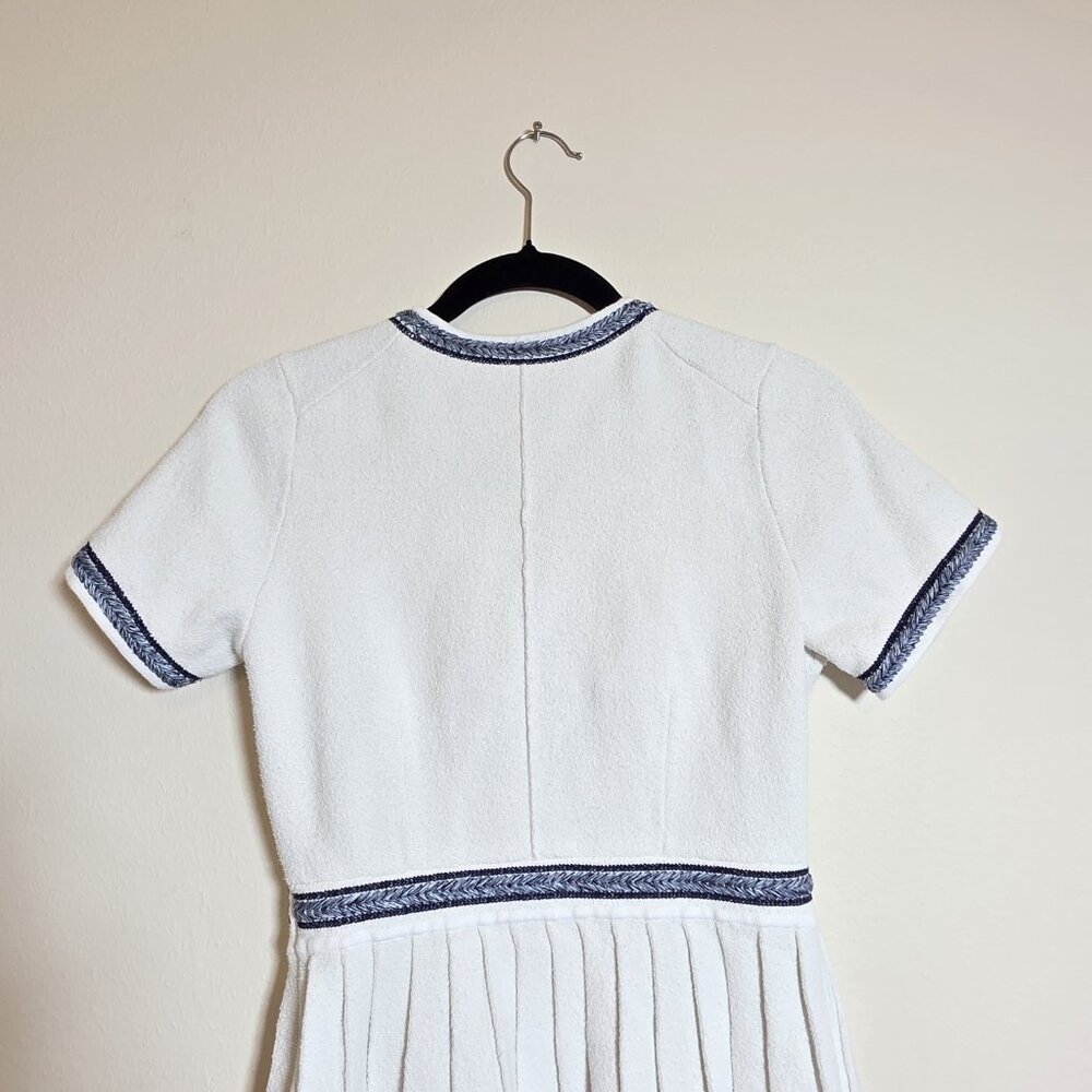 Maje Pleated Mini Dress Size 38 - Picture 6 of 8
